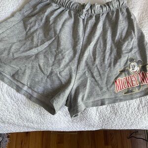 Disney Gray Mickey Mouse Women's Shorts
